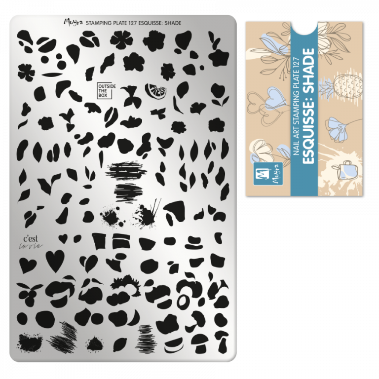 Moyra Stamping Schablone - Stempeln statt Malen - die schnelle und kreative Nailart für Anfänger und Profis zugleich - Esquisse-Shade Nr.127 Moyra Stamping Schablone - Stempeln statt Malen - die schnelle und kreative Nailart für Anfänger und Profis zugleich - Esquisse-Shade Nr.127