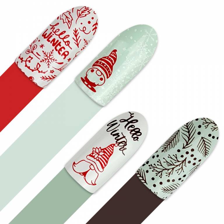 Moyra Stamping Schablone – Winternail Nr.128 Moyra Stamping Schablone – Winternail Nr.128