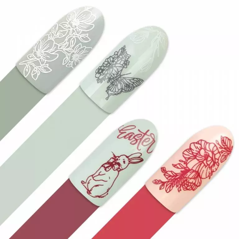Moyra Stamping Schablone – In Bloom Nr.130 Moyra Stamping Schablone – In Bloom Nr.130