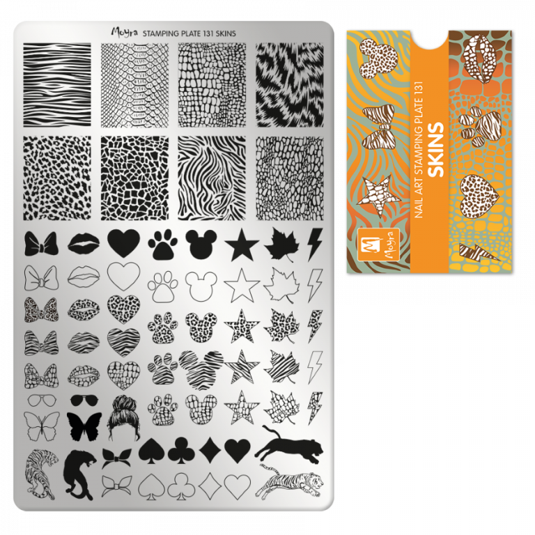 Moyra Stamping Schablone - Stempeln statt Malen - die schnelle und kreative Nailart für Anfänger und Profis zugleich - Skins Nr.131 Moyra Stamping Schablone - Stempeln statt Malen - die schnelle und kreative Nailart für Anfänger und Profis zugleich - Skins Nr.131