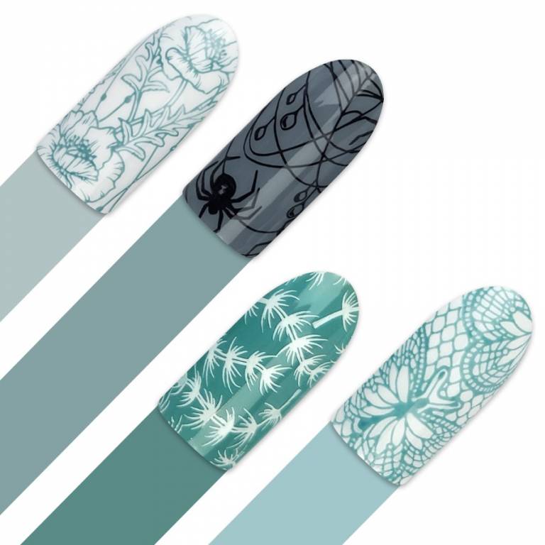 Moyra Stamping Schablone – Gothanical Nr.136