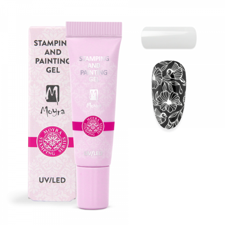 2 in 1 Stamping- & Painting Gel - Nr.01 - weiß - hochpigmentiert, ohne Schwitzschicht 2 in 1 Stamping- & Painting Gel - Nr.01 - weiß - hochpigmentiert, ohne Schwitzschicht