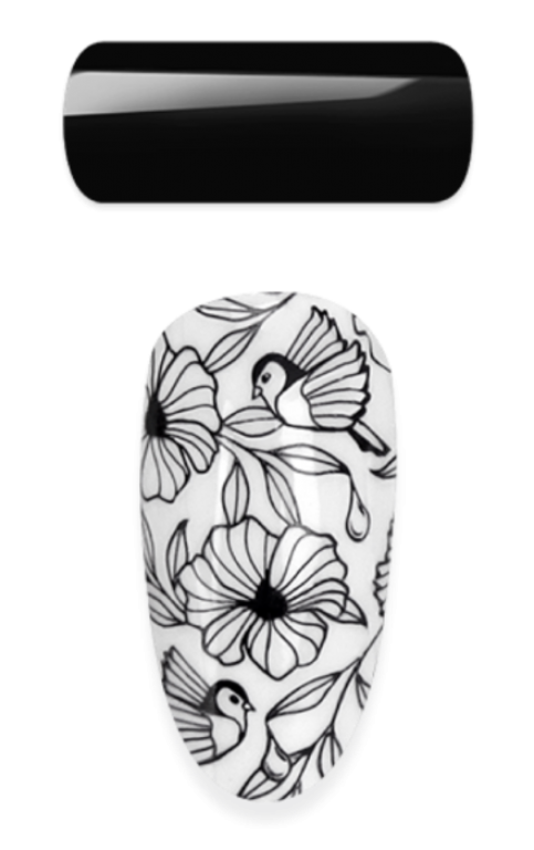 2in1 - Stamping & Painting Gel - Nr.07 - Schwarz