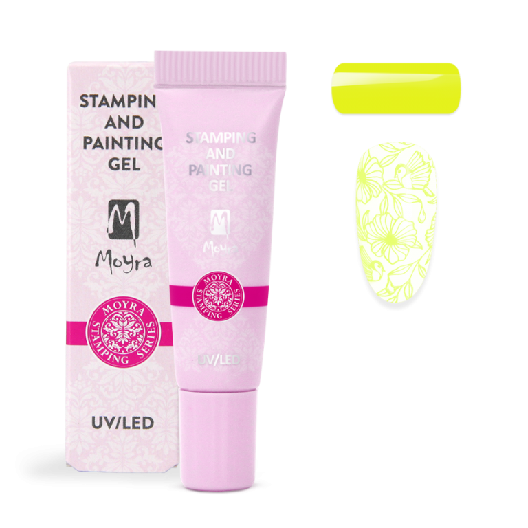 2 in 1 Stamping- & Painting Gel - Nr.10 - vivid gelb - hochpigmentiert, ohne Schwitzschicht 2 in 1 Stamping- & Painting Gel - Nr.10 - vivid gelb - hochpigmentiert, ohne Schwitzschicht