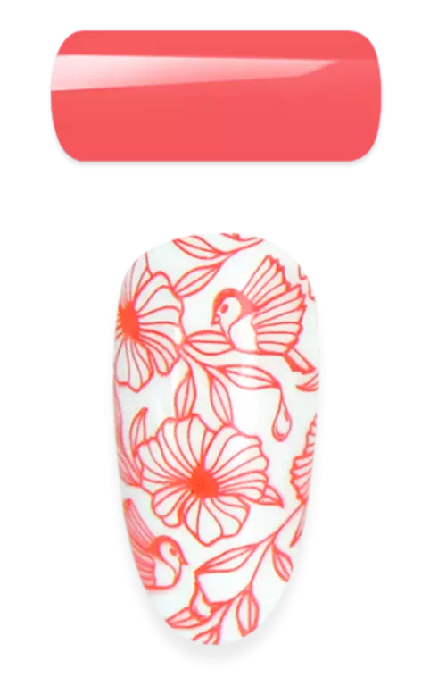 2in1 - Stamping & Painting Gel - Nr.16 - Vivid Coral 2in1 - Stamping & Painting Gel - Nr.16 - Vivid Coral