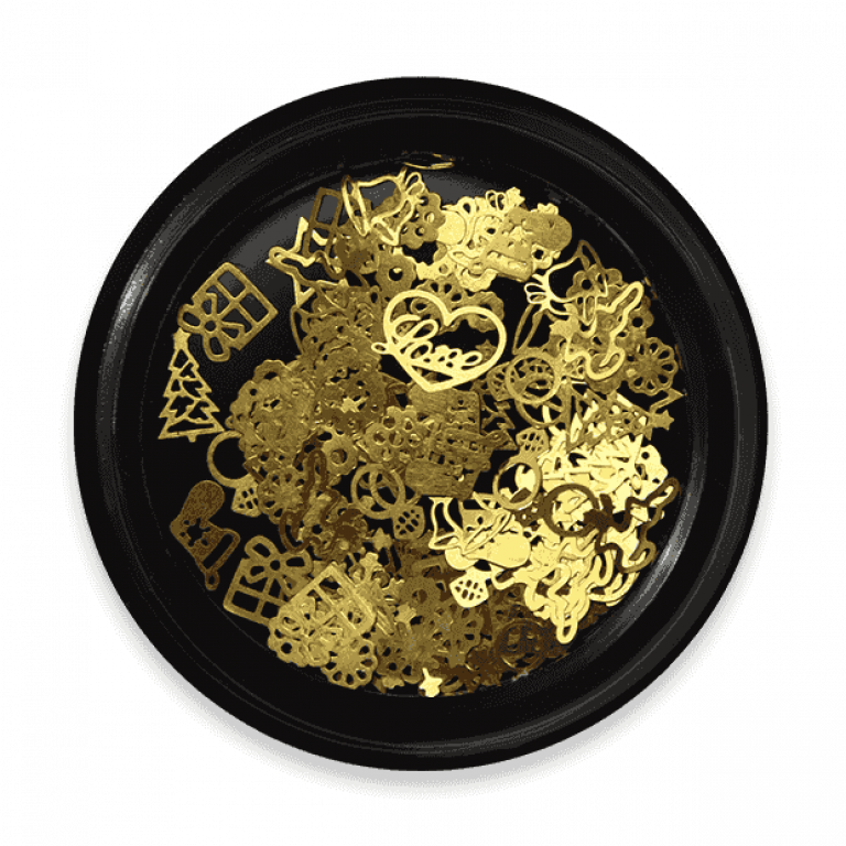 Nailart Pailletten - NAIL SELECTION Nr.03 - Gold Metal Nailart Pailletten - NAIL SELECTION Nr.03 - Gold Metal