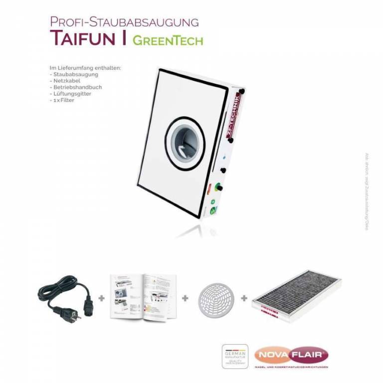 Staubabsaugung NovaFlair - TAIFUN 1 GreenTech - Profi Absaugung für Nagelstudios Staubabsaugung NovaFlair - TAIFUN 1 GreenTech - Profi Absaugung für Nagelstudios