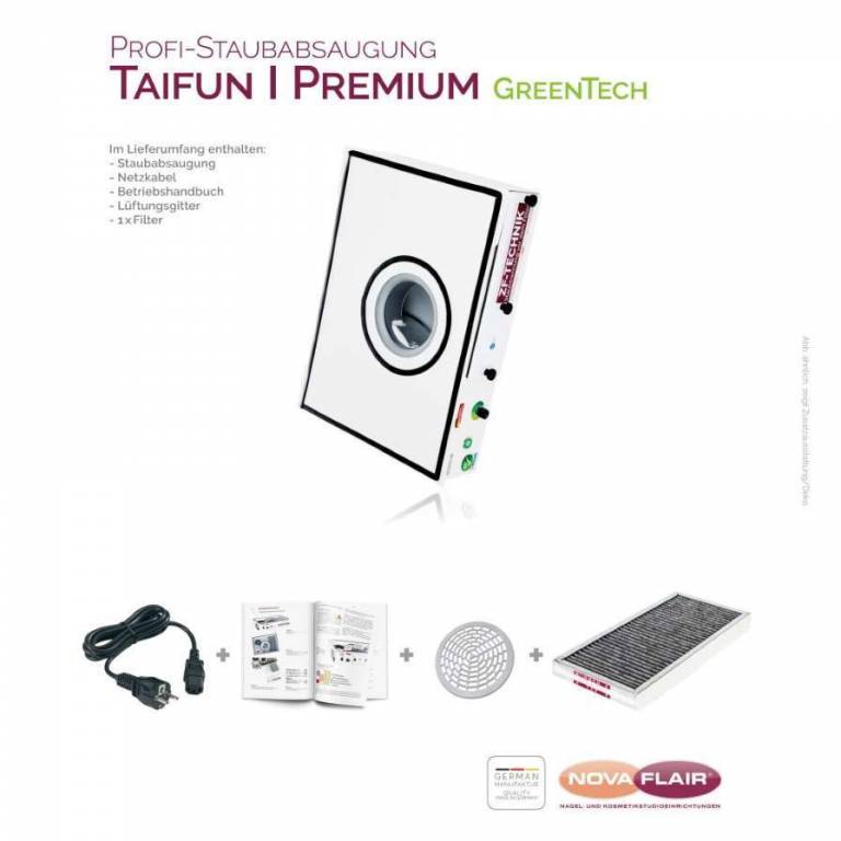 Staubabsaugung NovaFlair - TAIFUN 1 Premium GreenTech - Profi Absaugung für Nagelstudios