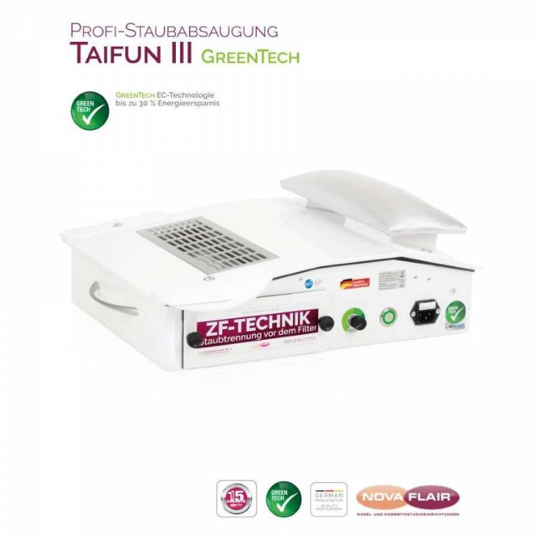Mobile Staubabsaugung NovaFlair - TAIFUN 3 GreenTech - für Nagelstudio- und Fußpflegestudios Mobile Staubabsaugung NovaFlair - TAIFUN 3 GreenTech - für Nagelstudio- und Fußpflegestudios