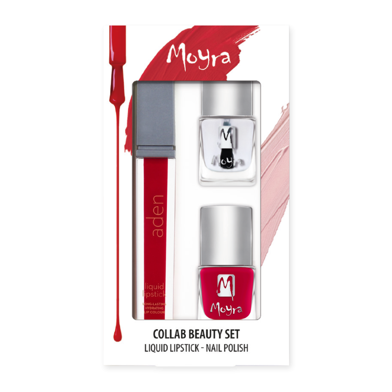 Beauty Set Nr.04 - Lippenstift, Nagellack und Top Coat Beauty Set Nr.04 - Lippenstift, Nagellack und Top Coat