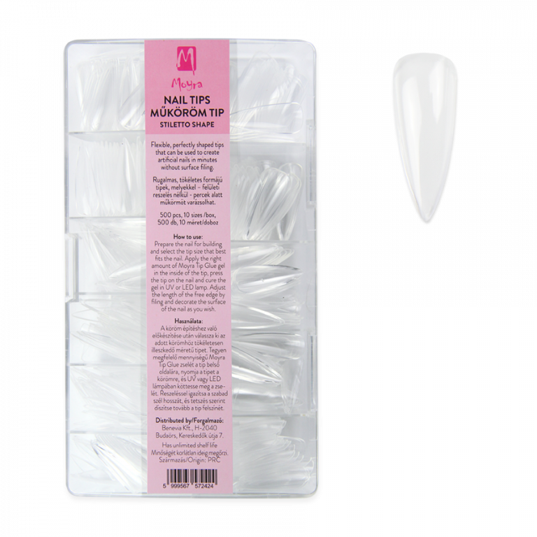 Full Cover Tips - Stiletto shape - 500 Stk./Box Full Cover Tips - Stiletto shape - 500 Stk./Box