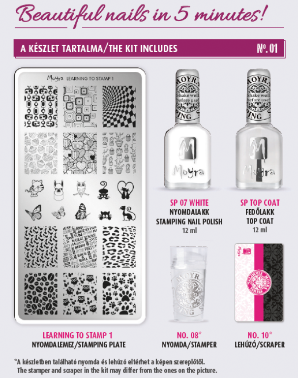 Moyra Nail Stamping Kit Nr.01 Moyra Nail Stamping Kit Nr.01