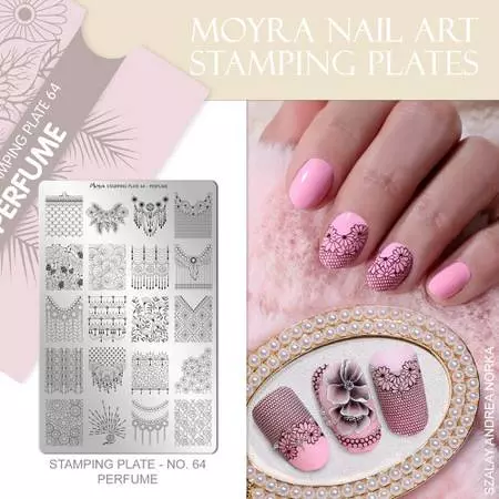 Moyra Stamping Schablone - Perfume Nr.64 Moyra Stamping Schablone - Perfume Nr.64