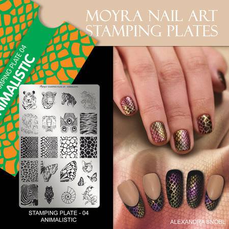 Moyra Stamping Schablone - Animalistic Nr.4 Moyra Stamping Schablone - Animalistic Nr.4