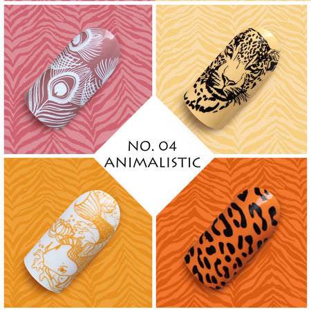 Moyra Stamping Schablone - Animalistic Nr.4 Moyra Stamping Schablone - Animalistic Nr.4