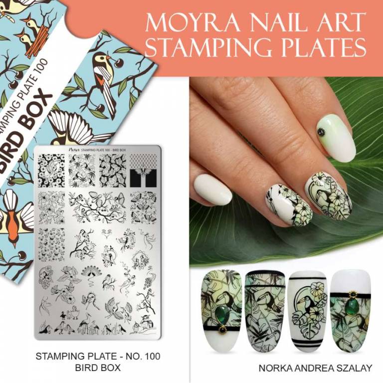 Moyra Stamping Schablone - Bird Box Nr.100 Moyra Stamping Schablone - Bird Box Nr.100