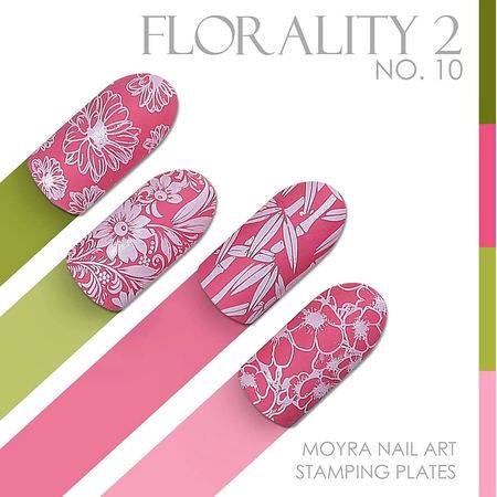 Moyra Stamping Schablone - Florality II Nr.10 Moyra Stamping Schablone - Florality II Nr.10