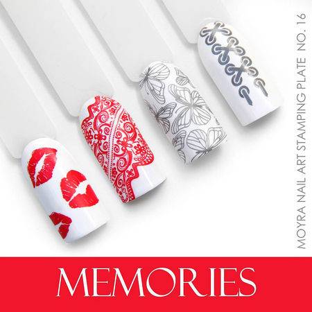 Moyra Stamping Schablone - Memories Nr.16 Moyra Stamping Schablone - Memories Nr.16