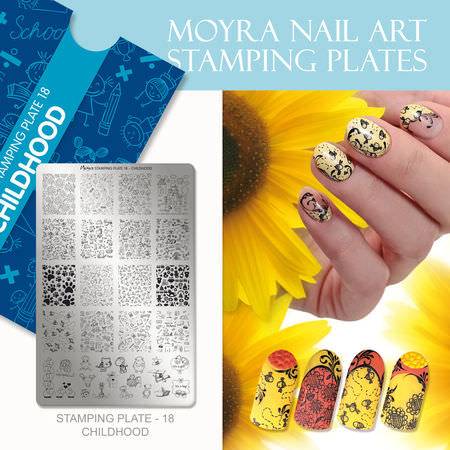 Moyra Stamping Schablone - Chieldhood Nr.18 Moyra Stamping Schablone - Chieldhood Nr.18