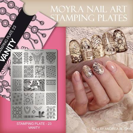 Moyra Stamping Schablone - Vanity Nr.23 Moyra Stamping Schablone - Vanity Nr.23