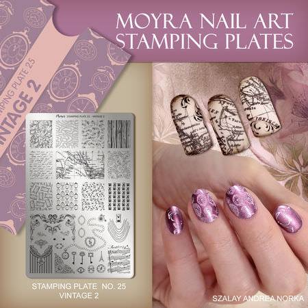 Moyra Stamping Schablone - Vintage 2 Nr.25