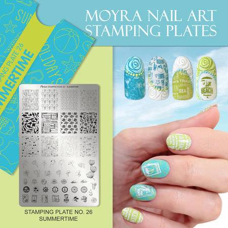 Moyra Stamping Schablone - Summertime Nr.26 Moyra Stamping Schablone - Summertime Nr.26