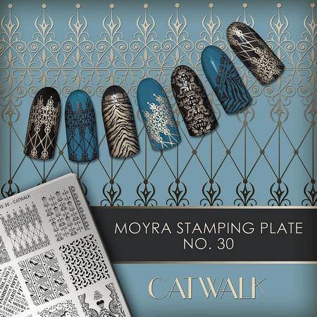 Moyra Stamping Schablone - Catwalk Nr.30