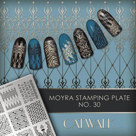 Moyra Stamping Schablone - Catwalk Nr.30 Moyra Stamping Schablone - Catwalk Nr.30
