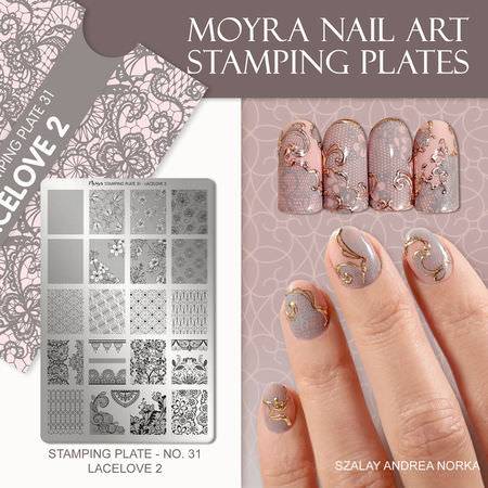 Moyra Stamping Schablone - Lacelove II Nr.31