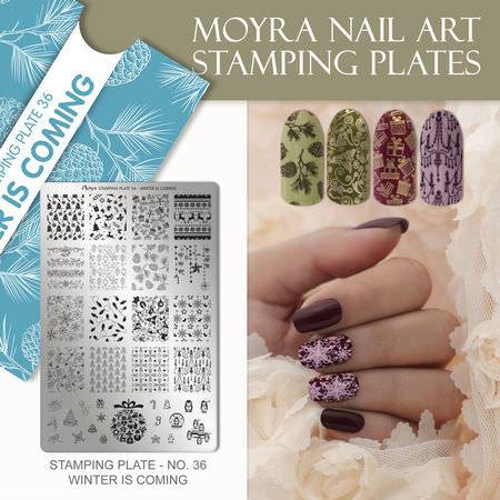 Moyra Stamping Schablone - Winter is coming Nr.36 Moyra Stamping Schablone - Winter is coming Nr.36