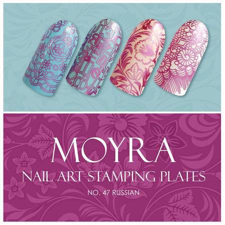 Moyra Stamping Schablone - Russian Nr.47 Moyra Stamping Schablone - Russian Nr.47
