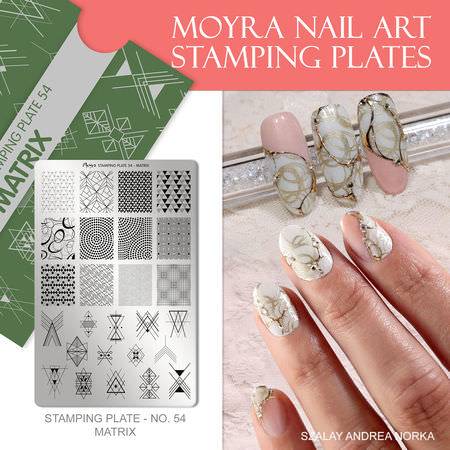 Moyra Stamping Schablone - Matrix Nr.54