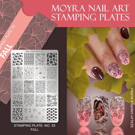 Moyra Stamping Schablone - Fall Nr.55 Moyra Stamping Schablone - Fall Nr.55