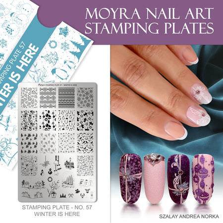 Moyra Stamping Schablone - Winter is here Nr.57