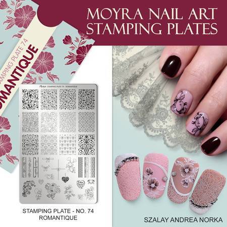 Moyra Stamping Platte Romantique Nr.74 Moyra Stamping Platte Romantique Nr.74