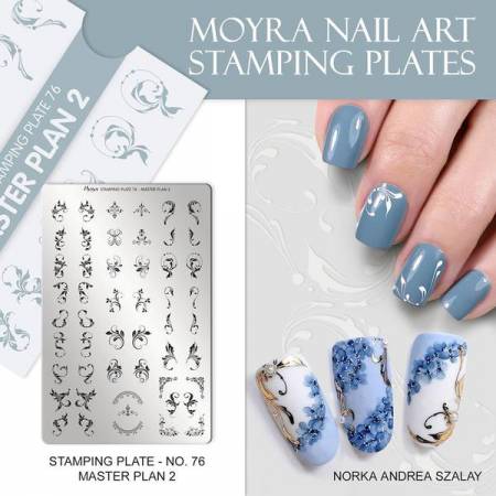 Moyra Stamping Platte - Master Plan 2 Nr.76 Moyra Stamping Platte - Master Plan 2 Nr.76
