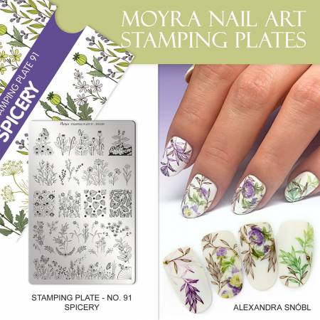 Moyra Stamping Platte - Spicery Nr.91 Moyra Stamping Platte - Spicery Nr.91