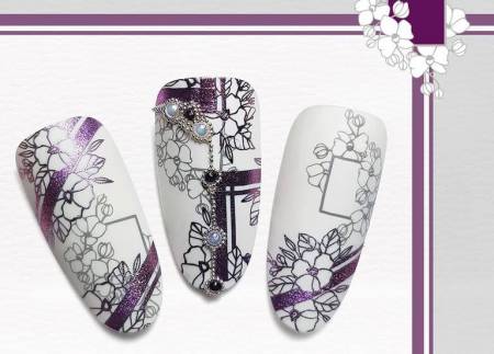 Moyra Stamping Platte - Blossometry 2 Nr.93 Moyra Stamping Platte - Blossometry 2 Nr.93