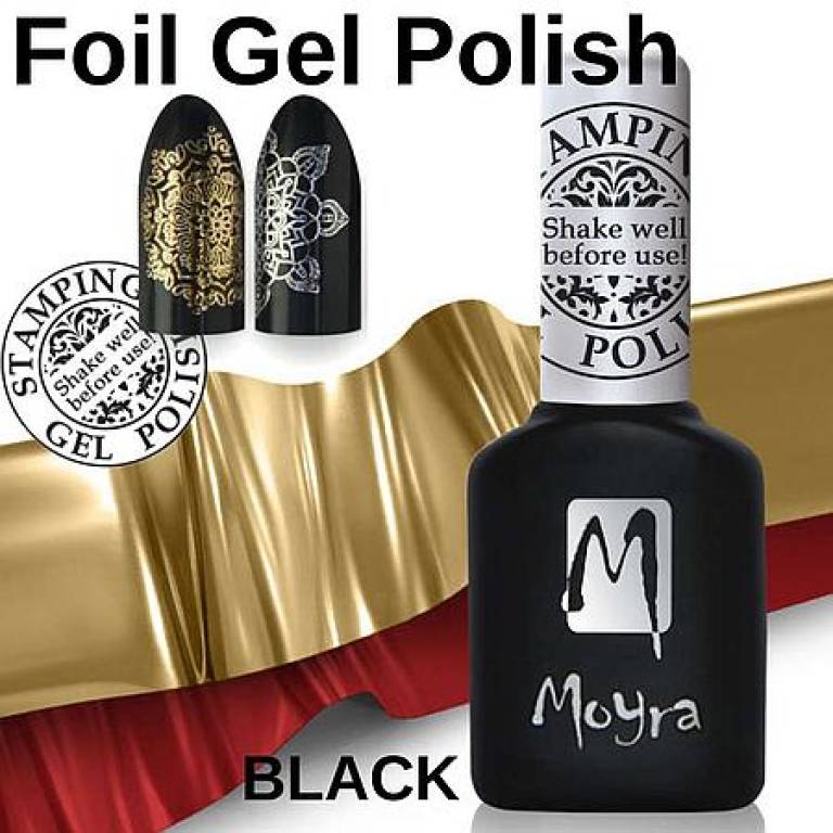 Stamping Foil Gel Polish Nr. FGP Black Stamping Foil Gel Polish Nr. FGP Black
