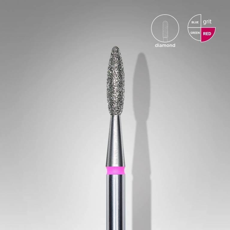 Staleks – Diamantschneider "Flamme" (FA10R021/8) - Ø 2.1mm, 8mm, fein Staleks – Diamantschneider "Flamme" (FA10R021/8) - Ø 2.1mm, 8mm, fein