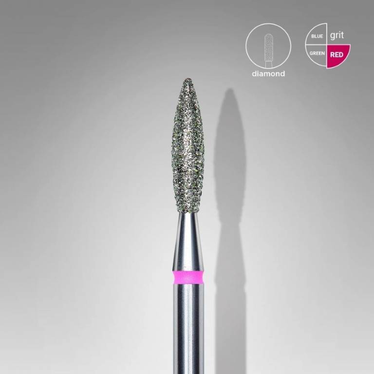 Staleks – Diamantschneider "Flamme" (FA10R023/10) - Ø 2.3mm, 10mm, fein Staleks – Diamantschneider "Flamme" (FA10R023/10) - Ø 2.3mm, 10mm, fein