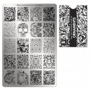 Moyra Stamping Schablone - Stempeln statt Malen - die schnelle und kreative Nailart für Anfänger und Profis zugleich - Ornaments Nr.3