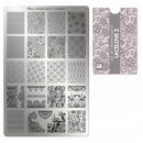Moyra Stamping Schablone - Stempeln statt Malen - die schnelle und kreative Nailart für Anfänger und Profis zugleich - Lacelove II Nr.31