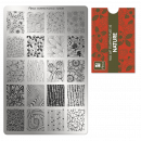 Moyra Stamping Schablone - Stempeln statt Malen - die schnelle und kreative Nailart für Anfänger und Profis zugleich - Nature Nr.32