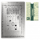 Moyra Stamping Schablone - Stempeln statt Malen - die schnelle und kreative Nailart für Anfänger und Profis zugleich - Scrabble Nr.46