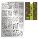 Moyra Stamping Schablone - Stempeln statt Malen - die schnelle und kreative Nailart für Anfänger und Profis zugleich - Bug-Hunter Nr.68