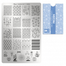 Moyra Stamping Schablone - Stempeln statt Malen - die schnelle und kreative Nailart für Anfänger und Profis zugleich - Frozen Nr.71