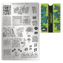 Moyra Stamping Schablone - Stempeln statt Malen - die schnelle und kreative Nailart für Anfänger und Profis zugleich - Greenity Nr.81
