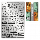 Moyra Stamping Schablone - Stempeln statt Malen - die schnelle und kreative Nailart für Anfänger und Profis zugleich - Picturesque Nr.106