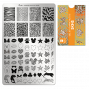 Moyra Stamping Schablone - Stempeln statt Malen - die schnelle und kreative Nailart für Anfänger und Profis zugleich - Skins Nr.131